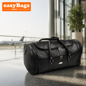24" Large Faux Leather Holdall Luggage Stylish Weekend Duffel Cabin Travel Gym Bag - 65L