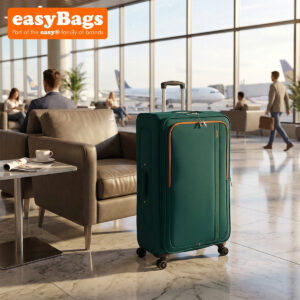 4 Piece Soft Shell Luggage Set - Lightweight, Durable and Spacious, with 360° Spinner Wheels