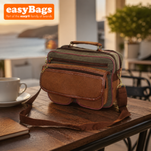 Men Pu Leather 31x 23 x 20 Cabin Approved Messenger Travel Bag - 14L