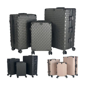 Aluminium Frame Polycarbonate Hard Shell Suitcase Luggage Trolley 4 Wheel Cabin