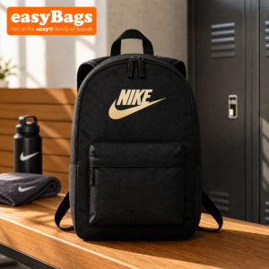 Premium Look, Everyday Performance: The Nike Heritage Backpack in Black and Gold