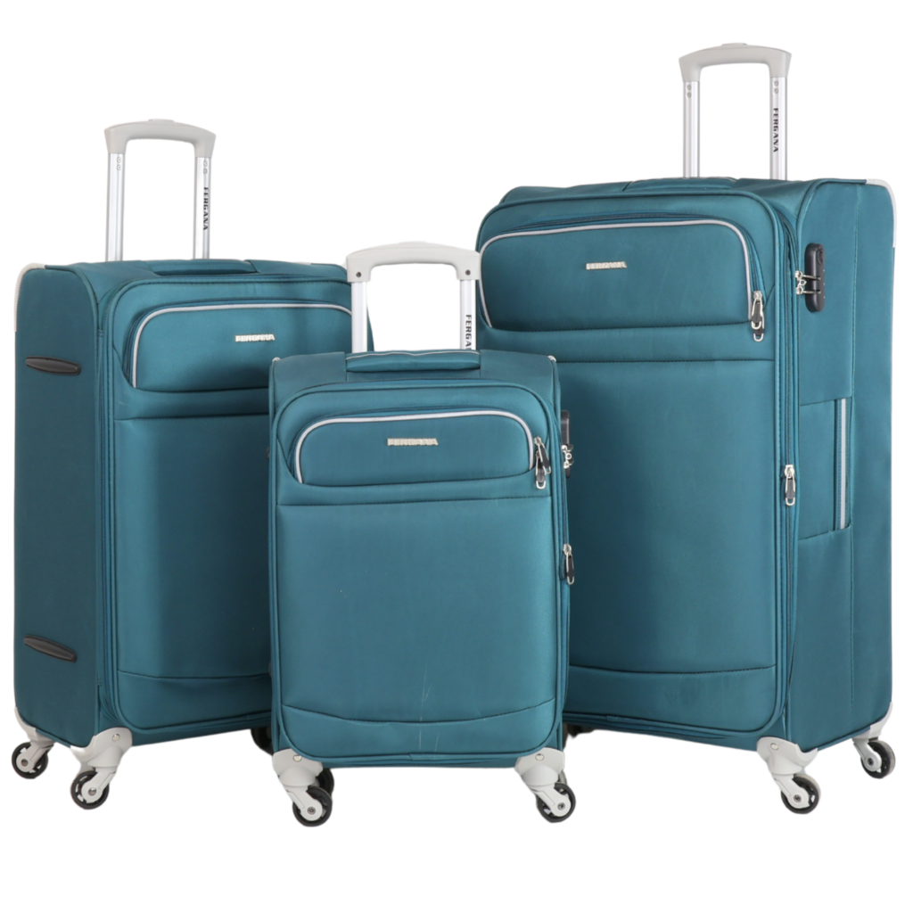 Fergana Soft Case Set Suitcase – Lightweight Expandable Fabric Check-in ...
