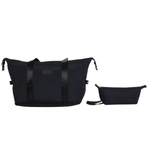 Stylish Duffel Bag & Toiletry Bag, Perfect Gym, Travel & Everyday Carry - Gloss Black