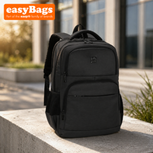 Durable Laptop Backpack with Smart Organisation and Travel-Friendly Design - Black