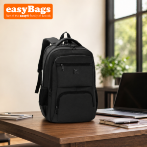Durable Laptop Backpack with Smart Organisation and Travel-Friendly Design - Black