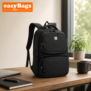 Durable Laptop Backpack with Smart Organisation and Travel-Friendly Design - Black