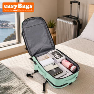 Underseat Ryanair Cabin Bag Backpack with Smart Storage and Comfort - Mint