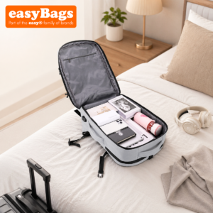 Underseat Ryanair Cabin Bag Backpack with Smart Storage and Comfort - Silver