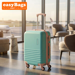 Fergana 20" Cabin Carry-On Luggage, Lightweight ABS Hard Shell Spinner Suitcase with Built in TSA Lock, Compact Travel Trolley Bag for Airplane - Baby Blue
