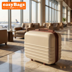 ABS Hard Shell Travel Vanity Case – Compact Makeup & Toiletry Organiser - Beige